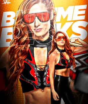 Big Time Becky Lynch Poster Wallpaper