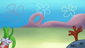 Bikini Bottom Aesthetic Spongebob Desktop Wallpaper
