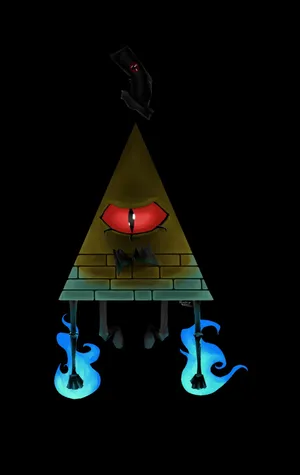 Bill Cipher Red Eyes Wallpaper