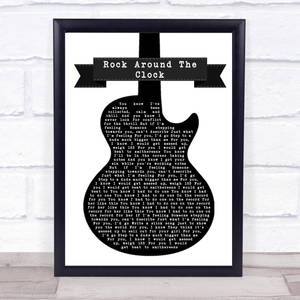 Bill Haley And The Comets Guitar In Frame Wallpaper