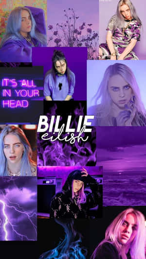 Billie Eilish: Our Purple Beauty Wallpaper