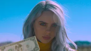 Billie Eilish Performs On Stage Wallpaper