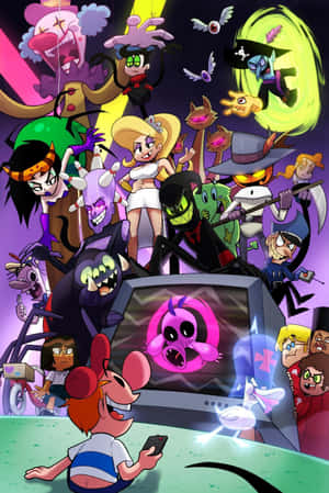 Billy, Mandy, And Grim: The Unlikely Trio In The Grim Adventures Of Billy & Mandy Wallpaper