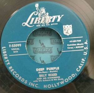 Billy Ward And The Dominoes Posing With Liberty Records Logotype. Wallpaper