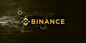 Binance Geometric Style Wallpaper