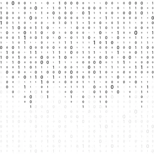 Binary In Minimalist Black Wallpaper