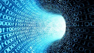 Binary Numbers In Swirl Wallpaper