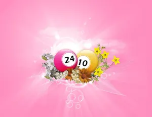 Bingo Balls In Pink Wallpaper
