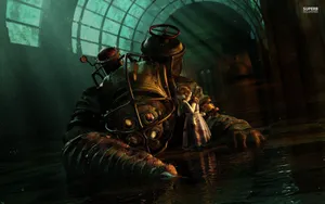 Bioshock Big Daddy Flood Wallpaper