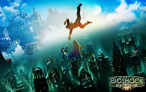 Bioshock Infinite Falling Poster Wallpaper