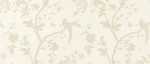 Bird Pattern Off White Wallpaper