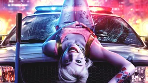 Birds Of Prey Margot As Harley Wallpaper