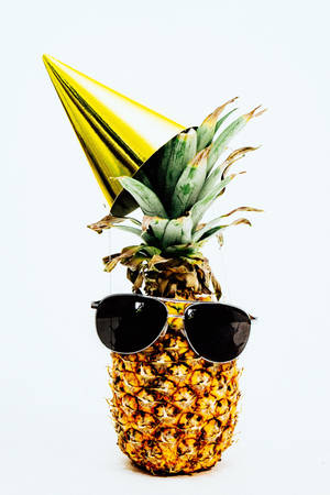 Birthday Pineapple A Hat Wallpaper