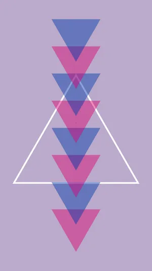 Bisexual Aesthetic Inverted Triangles Wallpaper