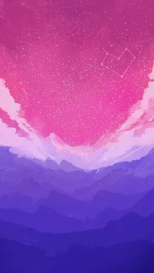 Bisexual Aesthetic Pink Sky Wallpaper