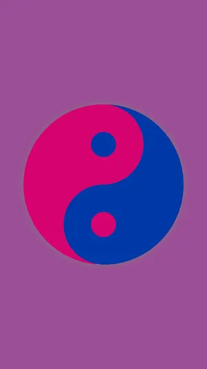 Bisexual Aesthetic Yin Yang Wallpaper