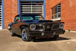 Black 1965 Plymouth Barracuda Wallpaper