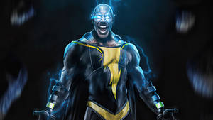 Black Adam Blue Lightning Wallpaper