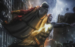 Black Adam Dragging Shazam Wallpaper