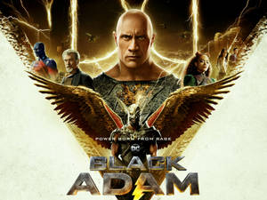 Black Adam Movie Poster Wallpaper