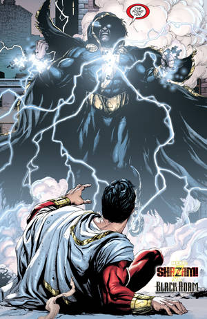 Black Adam Vs Shazam Comics Wallpaper