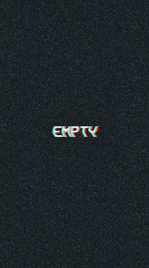 Black Aesthetic Empty Phone Wallpaper
