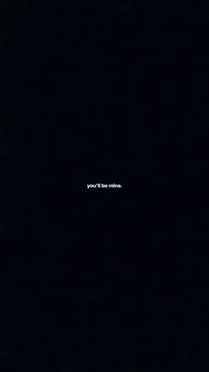 Black Aesthetic Quotes Desktop You'll Be Mine Wallpaper