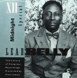 Black American Blues Singer Leadbelly Midnight Special Album Cover Wallpaper