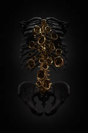 Black And Gold Aesthetic Accessory Wallpaper