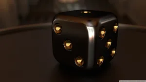 Black And Gold Dice Wallpaper