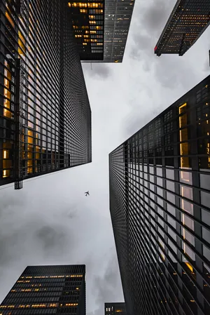 Black And Gold Skyscraper Wallpaper