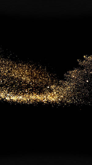 Black And Gold Sparkles Wallpaper