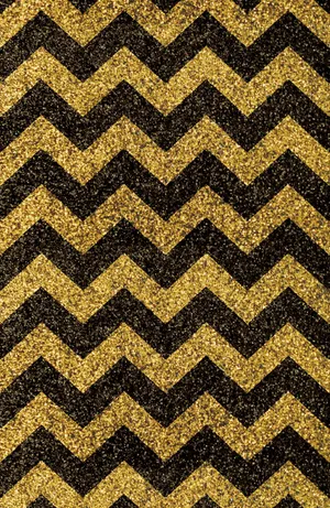 Black And Gold Zigzag Sparkles Wallpaper