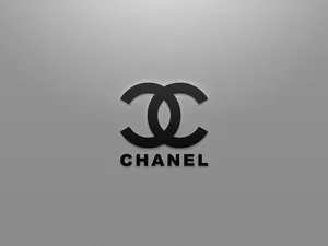 Black And Gray Chanel Logo Wallpaper
