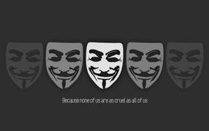 Black And Gray Hacker Mask Wallpaper