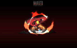 Black And Orange Effects Rasengan Wallpaper