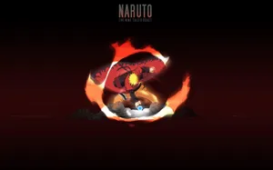 Black And Orange Effects Rasengan Wallpaper