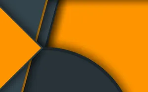 Black And Orange Google Material Wallpaper