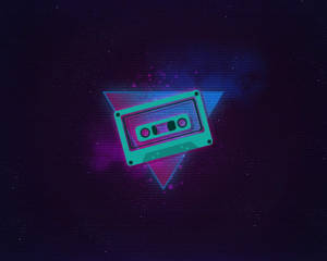 Black And Purple Aesthetic Lo-fi Cassette Wallpaper