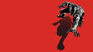 Black And Red Black Panther Wallpaper