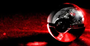 Black And Red Pokeball Wallpaper