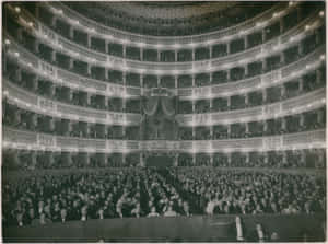 Black And White Aesthetic La Scala Opera House Wallpaper
