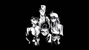 Black And White Anime Boy Ghost Fighter Wallpaper