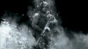 Black And White Call Of Duty Full Hd Wallpaper Wallpaper