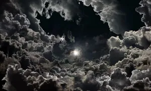 Black And White Cloud Dark Side Wallpaper