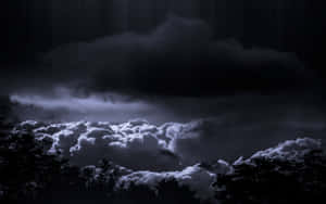 Black And White Cloud Dark Sky Wallpaper