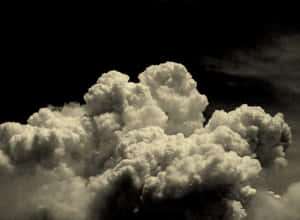 Black And White Cloud Volvanic Ashes Wallpaper