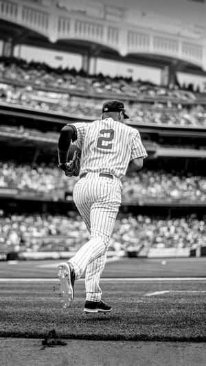 Black And White Derek Jeter Photo Wallpaper