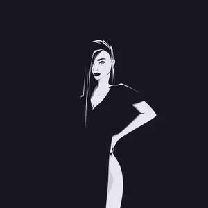 Black-and-white For Girls Wallpaper