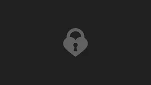 Black And White Heart Padlock Art Wallpaper